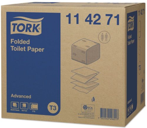 Tork Advanced Folded toalettpapír T3