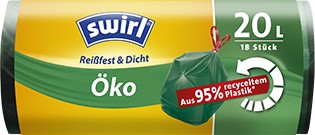 Swirl ÖKO szemeteszsák zárószalagos 20L-es 18db