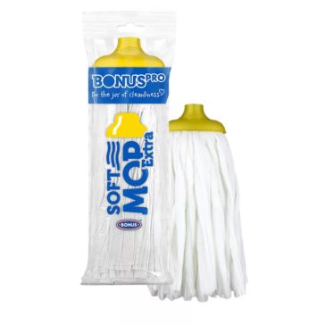   BonusPRO SoftMop Extra viszkóz szalagos felmosófej Sárga 160g
