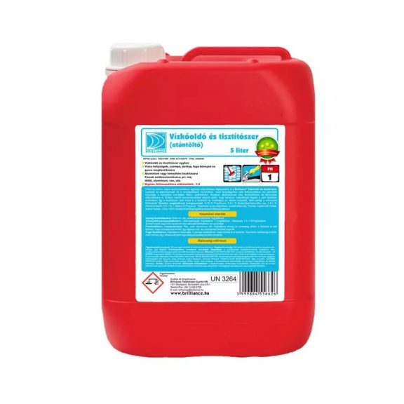 Brilliance® Vízkőoldó és Tisztítószer (utántöltő) 5l Brilliance® Vízkőoldó és Tisztítószer (utántöltő) 5l