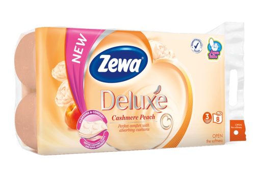 Zewa Deluxe Cashmere Peach 8db/csomag