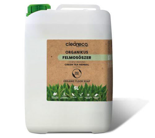 Cleaneco Organikus felmosószer növényi alkohollal - Green tea 5l