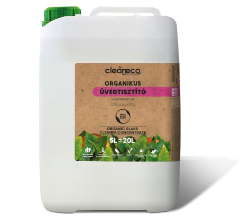 Cleaneco Organikus Üvegtisztító koncentrátum 5l