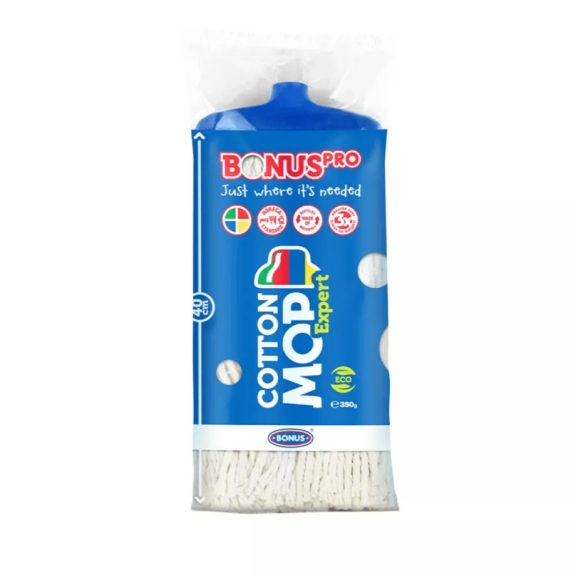 BonusPRO CottonMOP Expert pamut felmosófej Kék 350g BonusPRO CottonMOP Expert pamut felmosófej Kék 350g