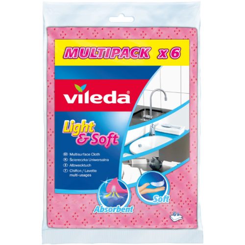 Vileda Light&Soft 6 db eldobható törlőkendő