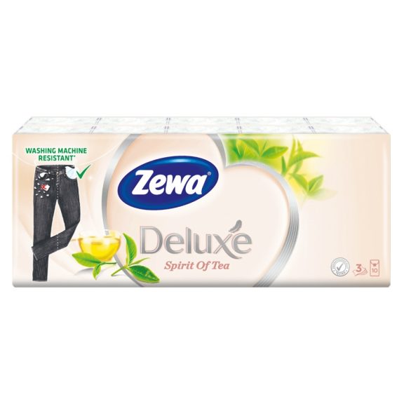Zewa Deluxe Spirit of tea papírzsebkendő 10x10 Zewa Deluxe Spirit of tea papírzsebkendő 10x10