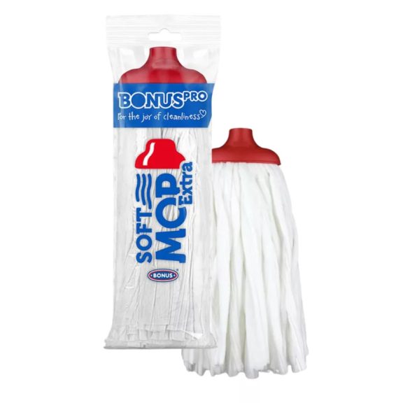 BonusPRO SoftMop Extra viszkóz szalagos felmosófej Piros 160g BonusPRO SoftMop Extra viszkóz szalagos felmosófej Piros 160g
