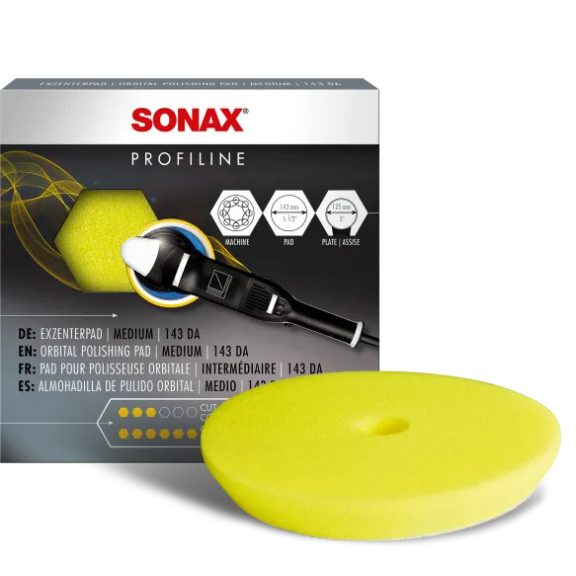 Sonax Excentrikus Polírozó Szivacs Közepes 143 (sárga) Sonax Excentrikus Polírozó Szivacs Közepes 143 (sárga)