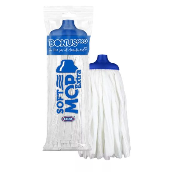 BonusPRO SoftMop Extra viszkóz szalagos felmosófej Kék 160g BonusPRO SoftMop Extra viszkóz szalagos felmosófej Kék 160g
