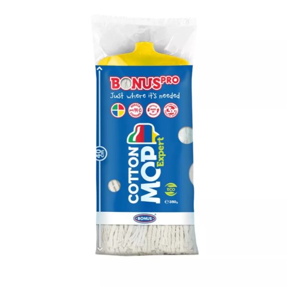 BonusPRO CottonMOP Expert pamut felmosófej Sárga 350g BonusPRO CottonMOP Expert pamut felmosófej Sárga 350g