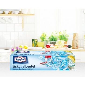 Toppits jégkocka készítő tasak