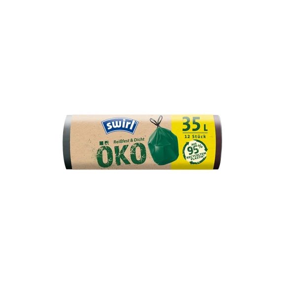 Swirl Öko szemeteszsák zárószalagos 35l 12 db Swirl Öko szemeteszsák zárószalagos 35l 12 db