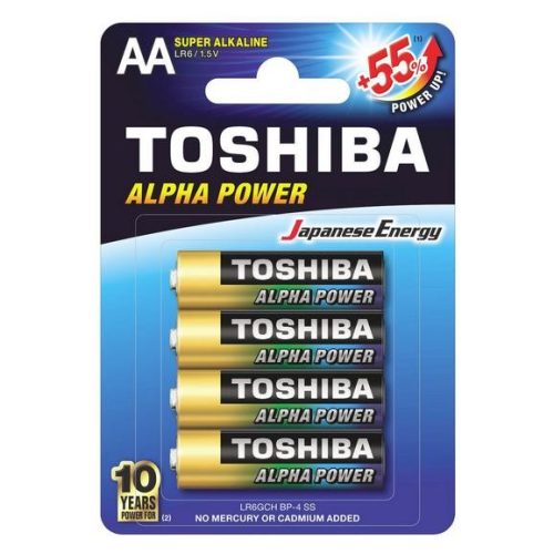 Toshiba alkáli elem AA/4db