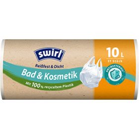 Swirl Antibakteriális szemeteszsák 10L-es 37db