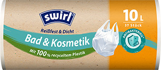 Swirl Antibakteriális szemeteszsák 10L-es 37db