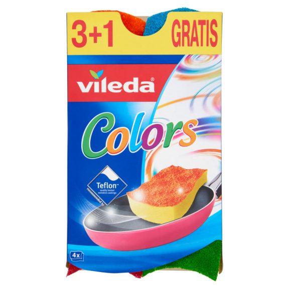 Vileda Color Pur Active szivacs 3+1 Vileda Color Pur Active szivacs 3+1