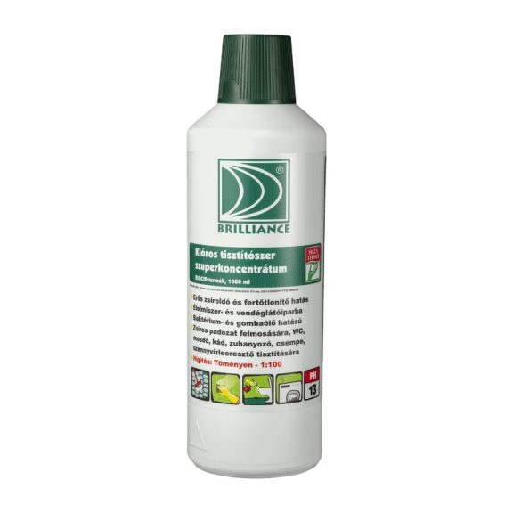 Brilliance® Klóros tisztítószer szuperkoncentrátum 1l Brilliance® Klóros tisztítószer szuperkoncentrátum 1l