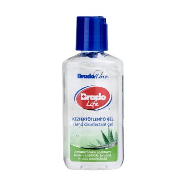 BradoLife kézfertőtlenítő gél - Aloe Vera 50ml