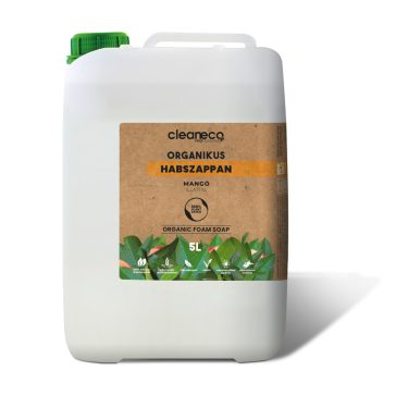Cleaneco Organikus Habszappan - Mangó illattal 5l