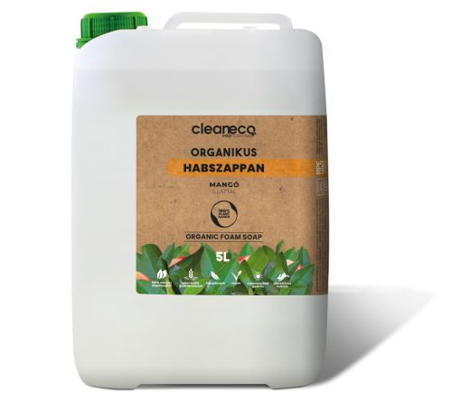 Cleaneco Organikus Habszappan - Mangó illattal 5l