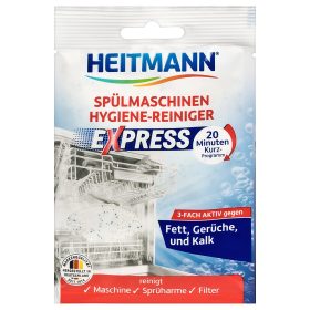   HEITMANN EXPRESSZ higiéniás mosogatógéptisztító por 30g
