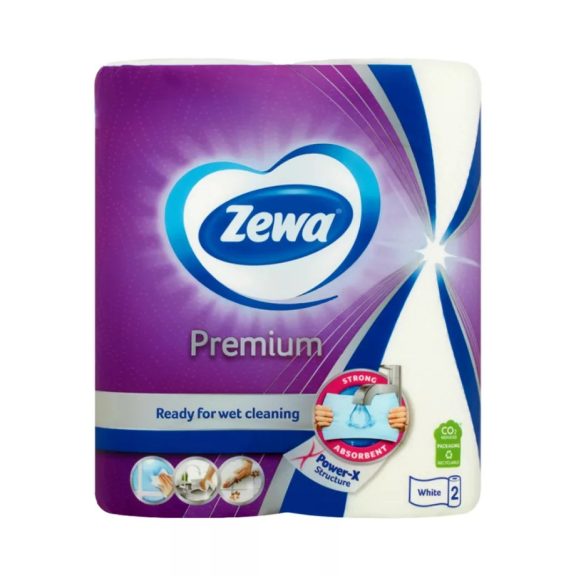 Zewa Premium papírtörlő 2 tekercses 2 rétegű Zewa Premium papírtörlő 2 tekercses 2 rétegű