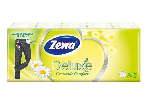 Zewa Deluxe Camomile papírzsebkendő 10x10