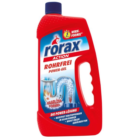 Rorax lefolyótisztító power gél 1l Rorax lefolyótisztító power gél 1l