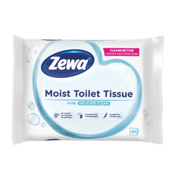 Zewa Pure Nedves toalettpapír Zewa Pure Nedves toalettpapír