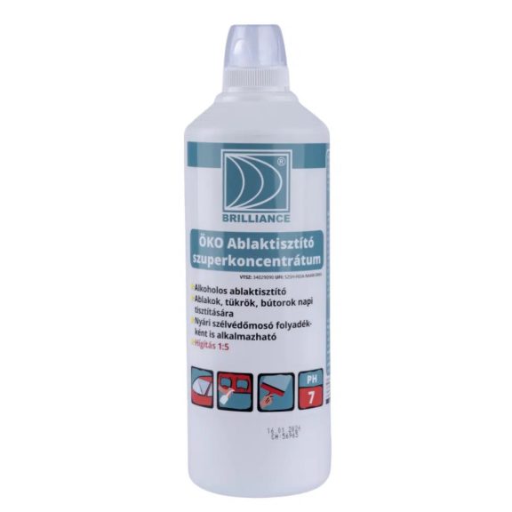 Brilliance® ÖKO Ablaktisztító szuperkoncentrátum 1l Brilliance® ÖKO Ablaktisztító szuperkoncentrátum 1l