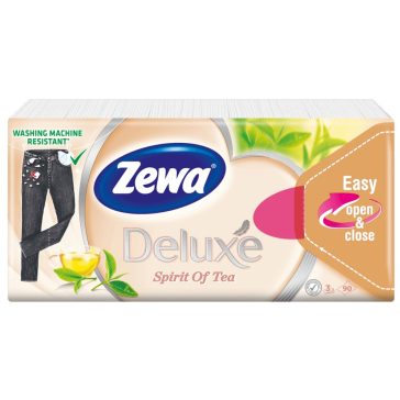 Zewa Deluxe Spirit of tea papírzsebkendő 90db