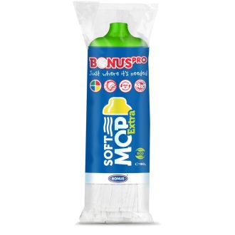   BonusPRO SoftMop Extra viszkóz szalagos felmosófej Zöld 160g 