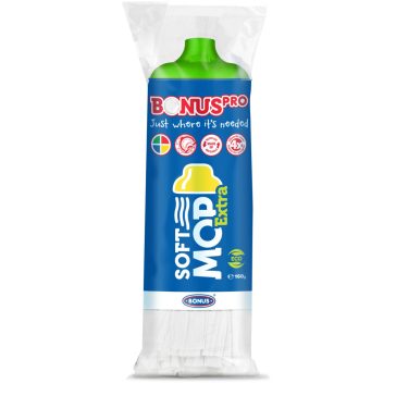   BonusPRO SoftMop Extra viszkóz szalagos felmosófej Zöld 160g 